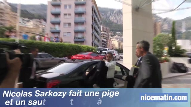 Nicolas Sarkozy fait une pige et un saut à Monaco