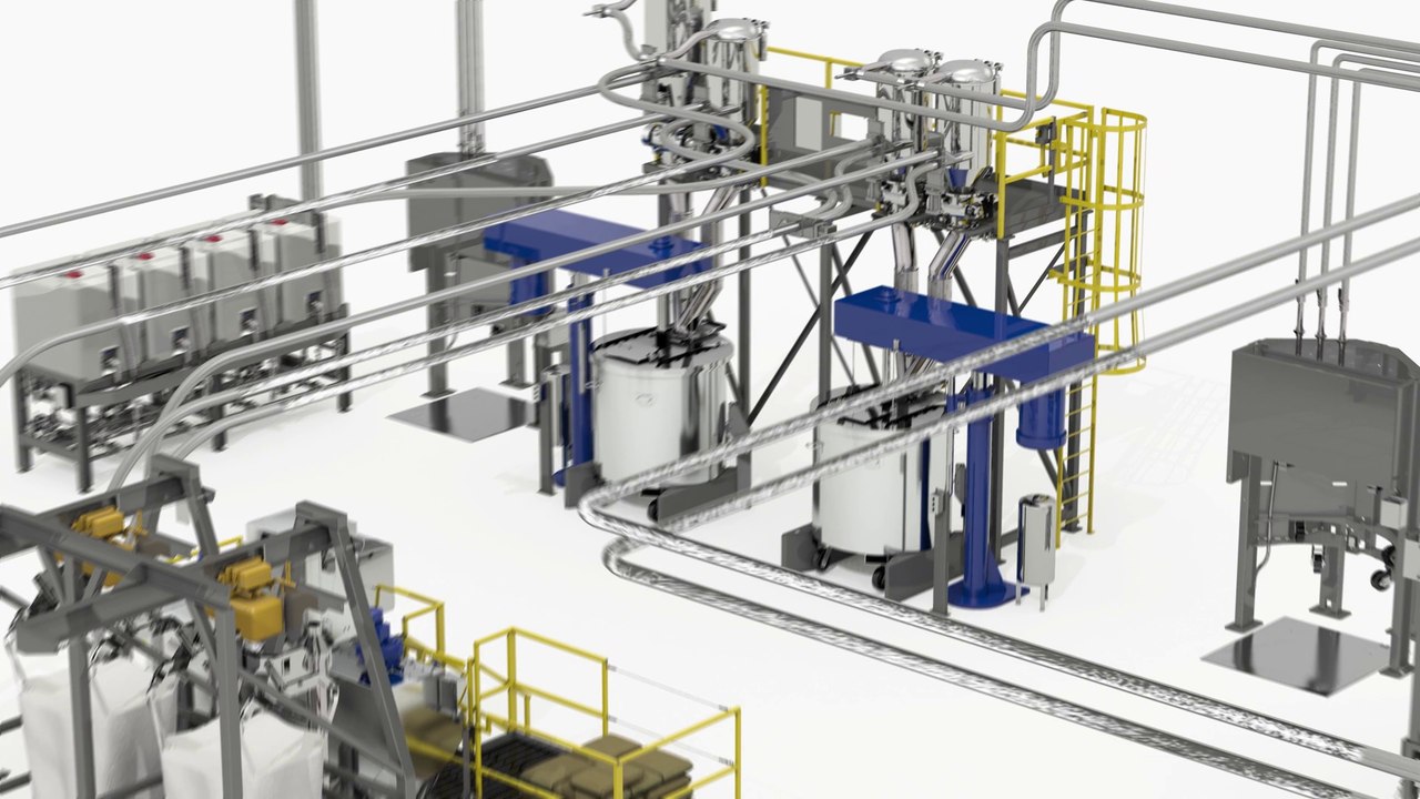 Bulk Material Mixing for Batching Operation Ensures Homogeneous Blend of Dry and Liquid Ingredients