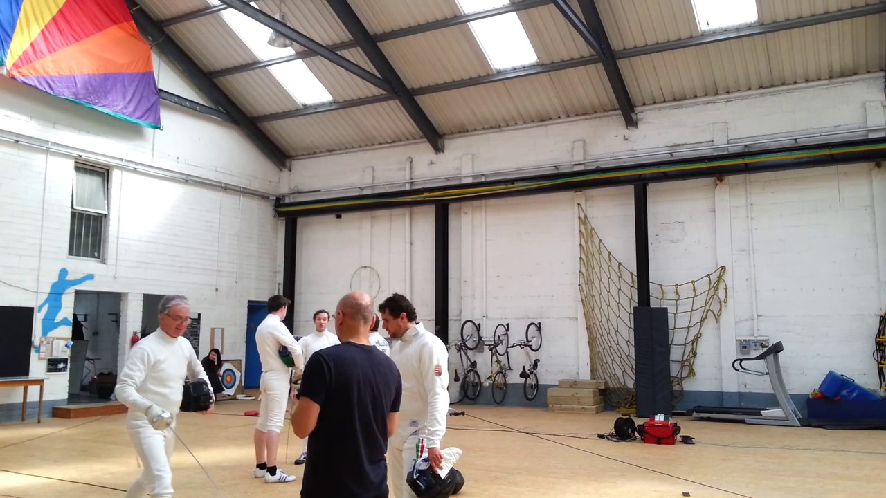 Fence Fit 17_08_2013 Pat (IRL) VS Balazs (HUN) Focus on Épée
