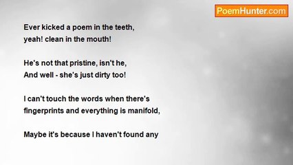 GRANT FRASER - Poem kicked in the teeth