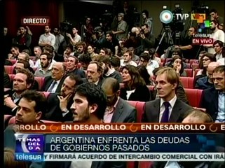 Argentina enfrenta la deuda contraída por gobiernos pasados