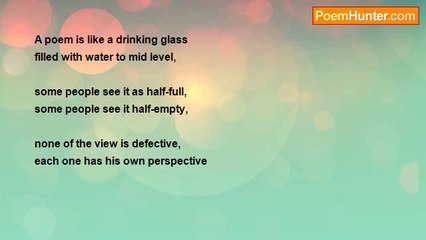 Ferdinand L Quintos - The Drinking Glass
