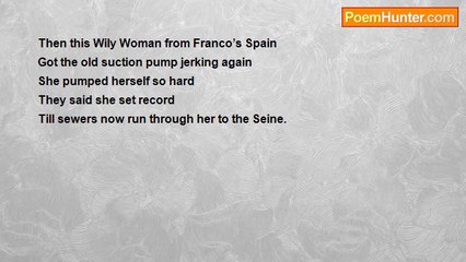 T (no first name) Wignesan - Limerick: Then This Wily Woman From Franco's Spain - 3