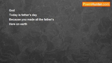 Aldo Kraas - FATHER'S DAY PRAYER