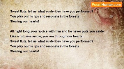 Narsinh Mehta - Sweet flute, tell us what austerities have you performed?