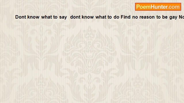 Reza Saqlainy - Dont Know What To Say