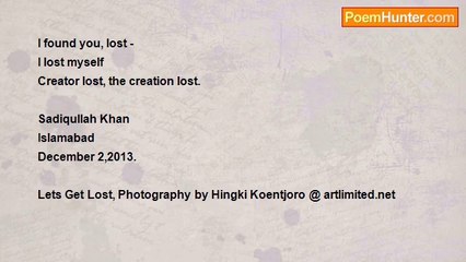Sadiqullah Khan - Lost
