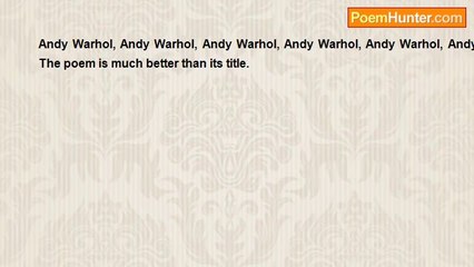 Daniel Young - Andy Warhol x30