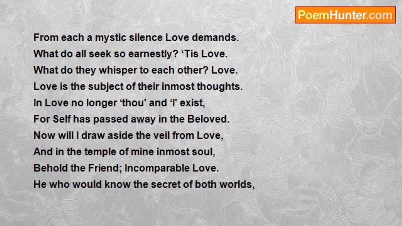 Farid ud-Din Attar - Intoxicated by the Wine of Love