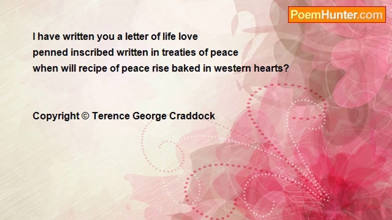 Terence G. Craddock - A Letter Of Life Love