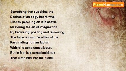 Tajudeen Shah - Imagination, a Boon and a Curse.