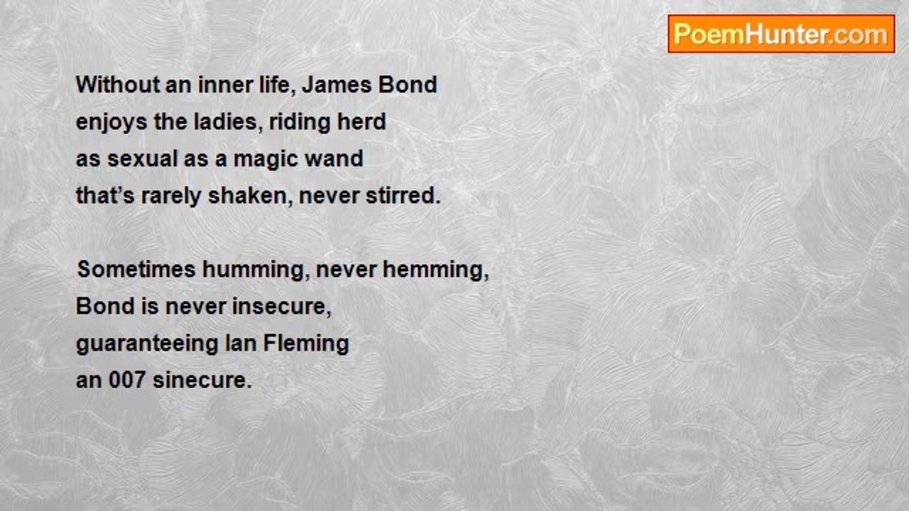 gershon hepner - bond, james bond