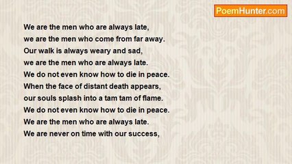 Endre Ady - Who Come From Far Away