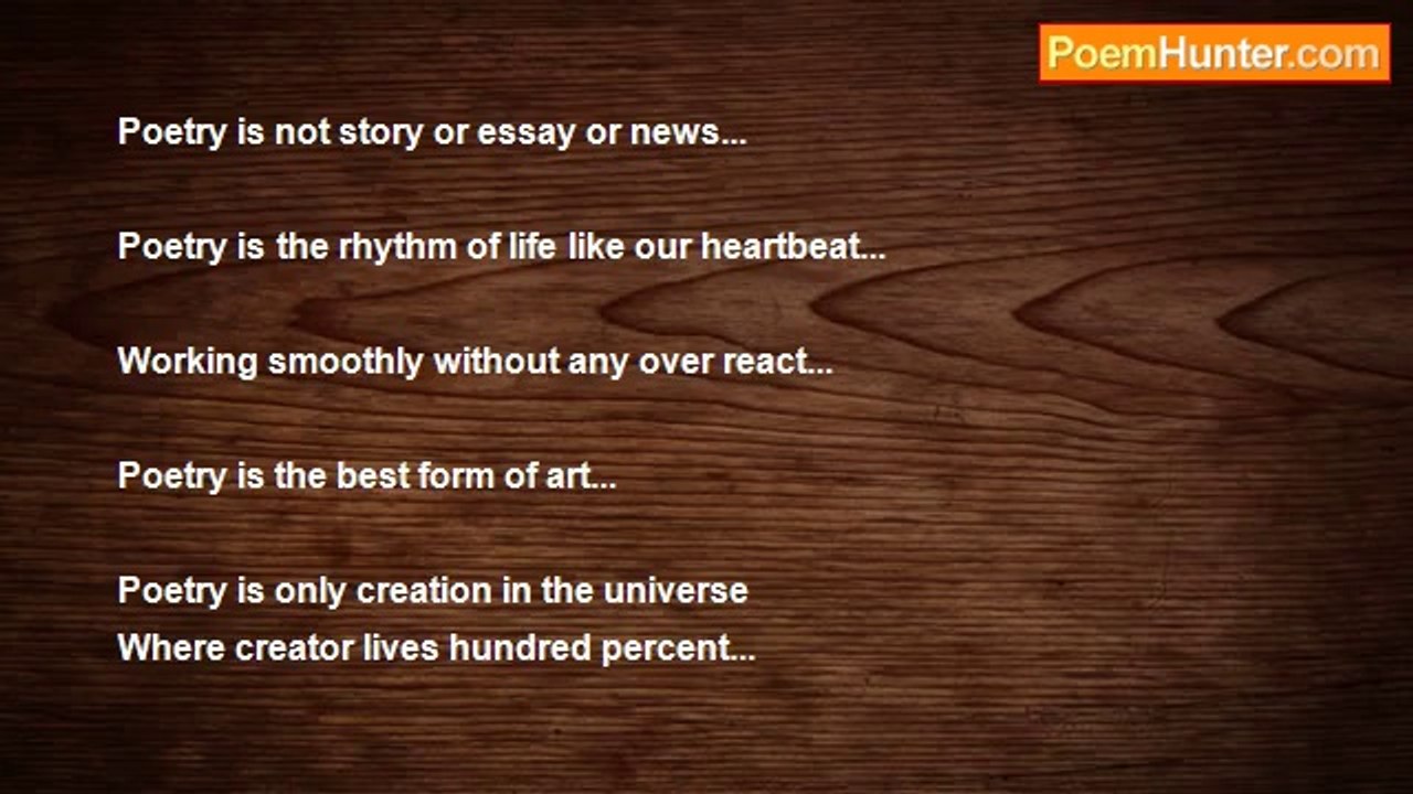SANDIP GOSWAMI - Poetry And I
