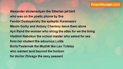 alexander opicho - Ode To All The Russian Poets