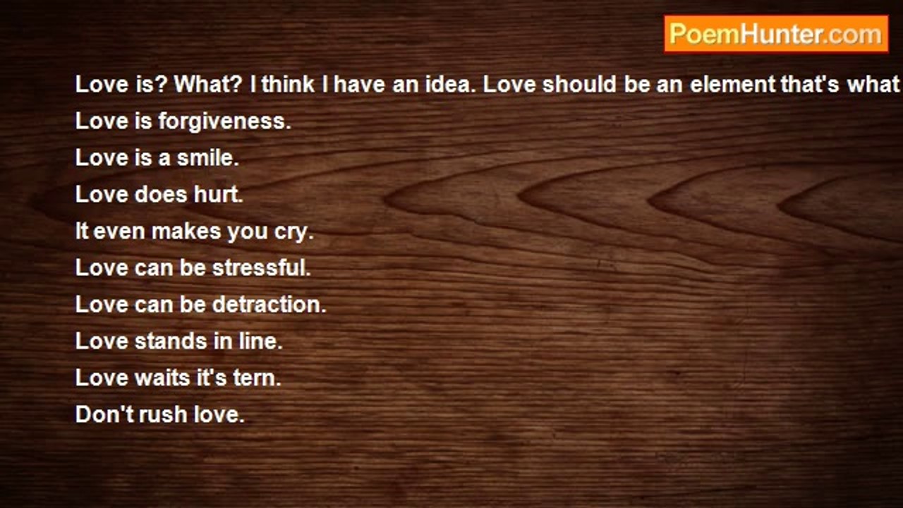 Justin Johnson - Love is?