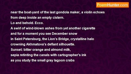 Campbell McGrath - Joseph Brodsky in Venice (1981)