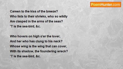 John Gardiner Calkins Brainard - The Sea-Bird's Song