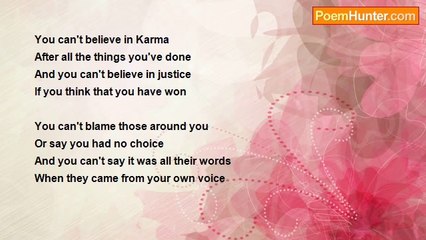 jon terry - Karma's Not Your Servant