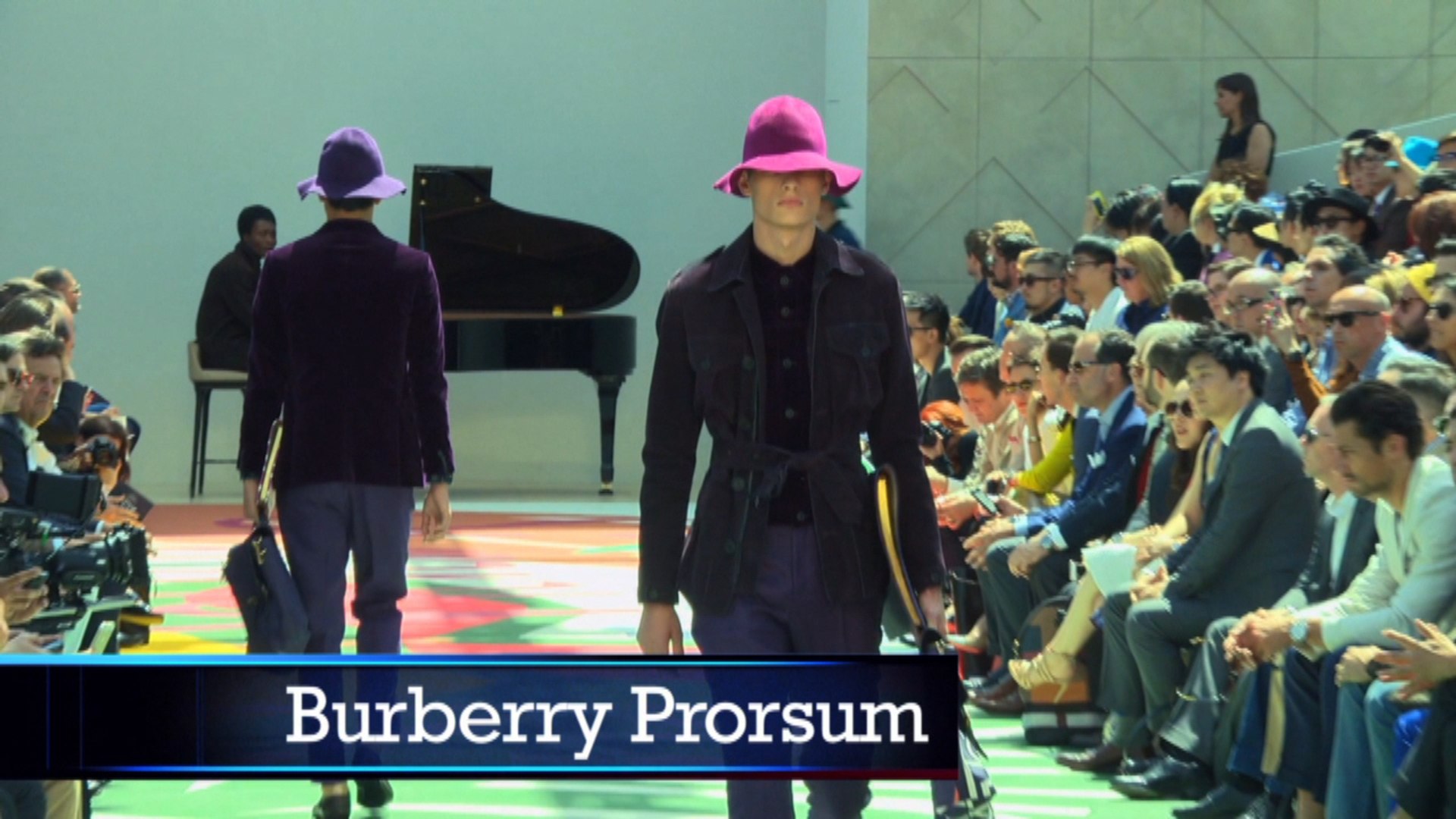 Celebs Flock To High Fashion Burberry Runway Show