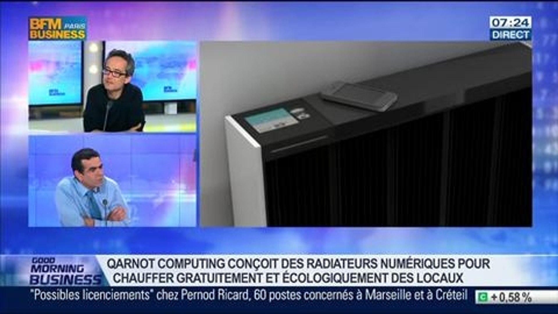 Qarnot Computing conçoit des "radiateurs-ordinateurs", Paul Benoît, dans  GMB - 18/06 - Vidéo Dailymotion