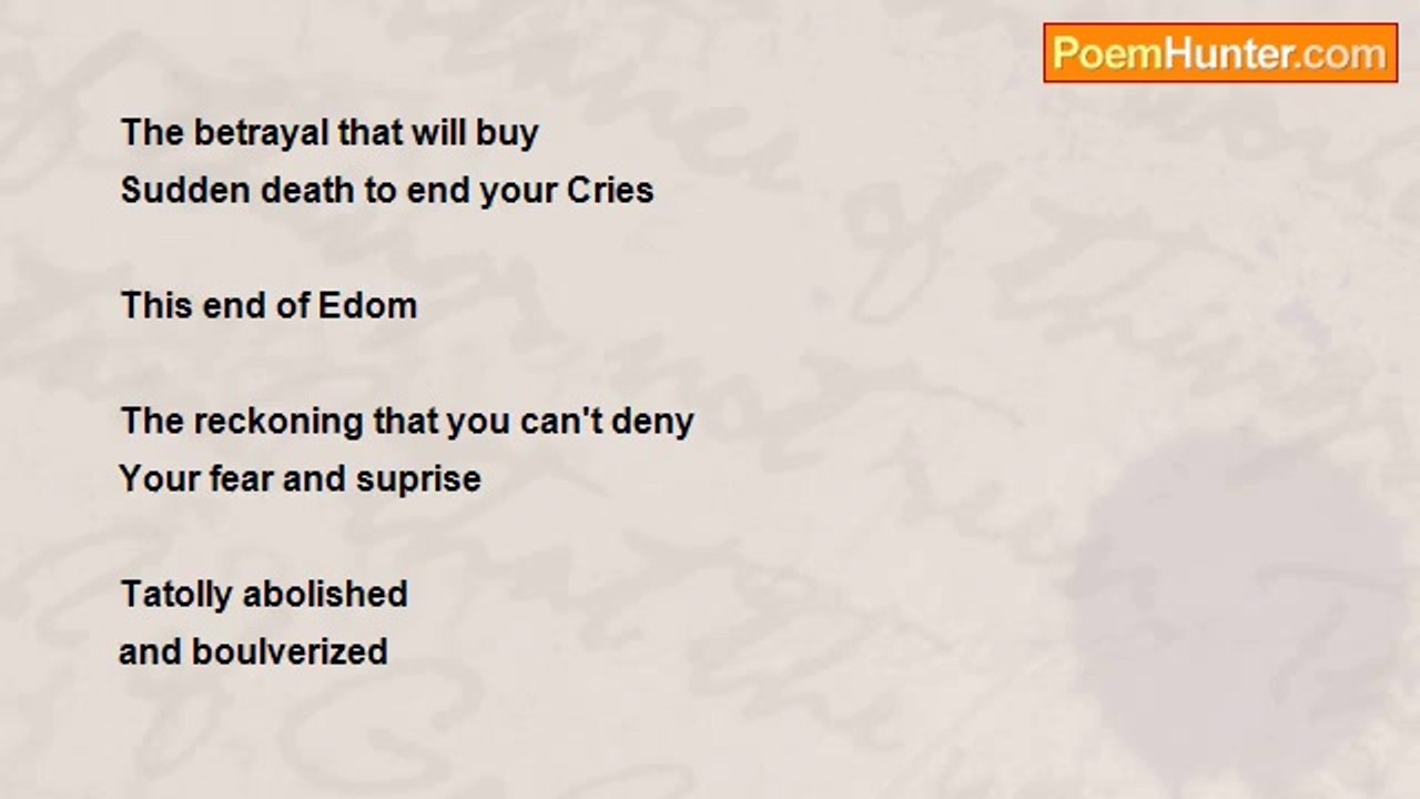 Robert Brooker - End of Edom