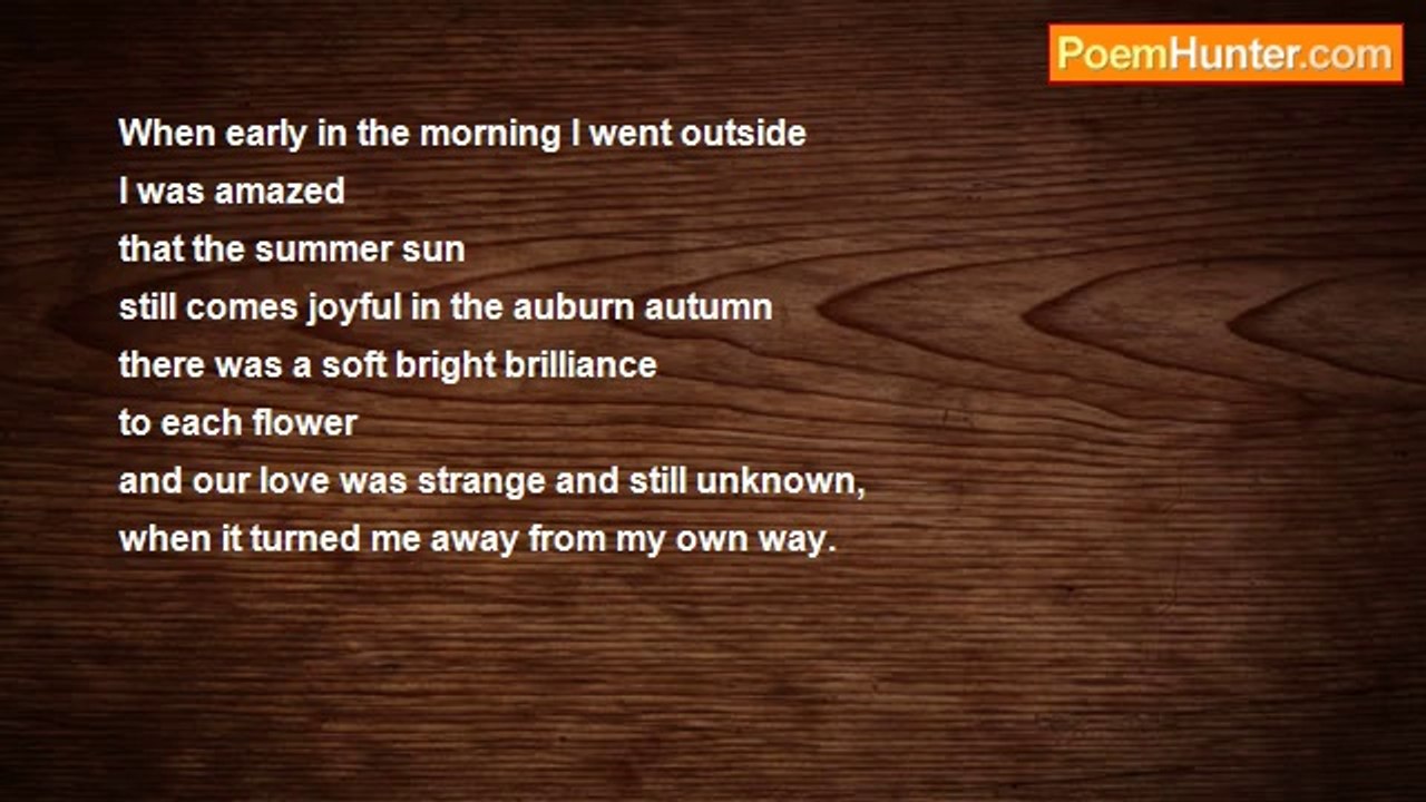 Gert Strydom - When early in the morning I went outside