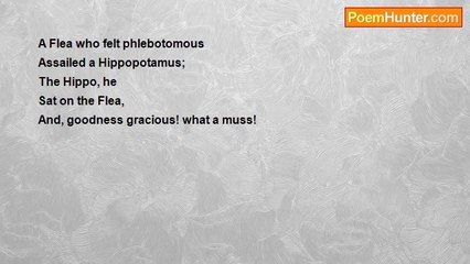 Arthur Guiterman - The Phlebotomous Flea