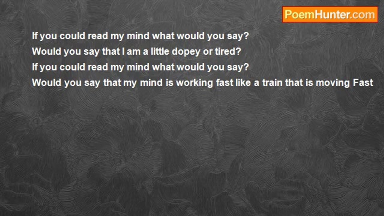 Aldo Kraas - IF YOU COULD READ MY MIND WHAT WOU...