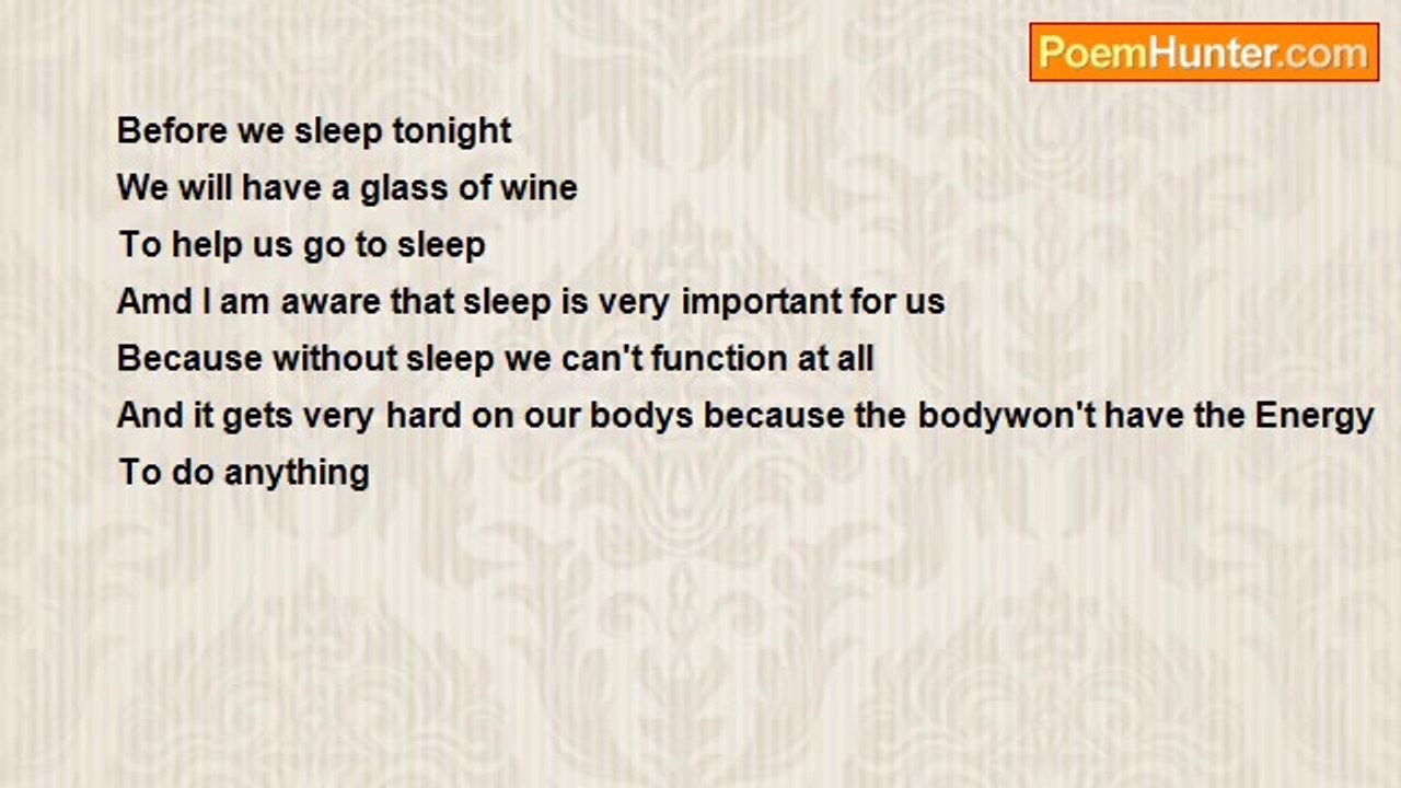 Aldo Kraas - BEFORE WE SLEEP