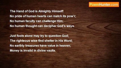 Dr John Celes - The Hand of God