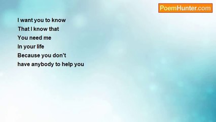 Aldo Kraas - I WANT YOU TO KNOW SONG