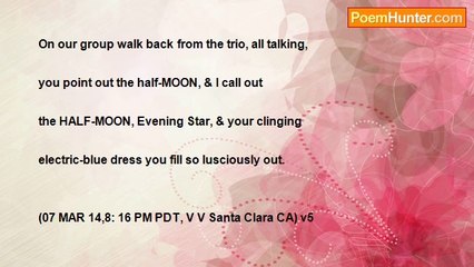 bill costley - HALF-MOON, Evening Star, Electric-Blue Dress