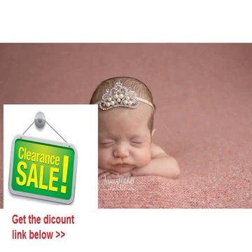Cheap Deals Large Crystal Pearl Tiara Slider Baby Headband, Girl, Toddler, Wedding, Photography Review