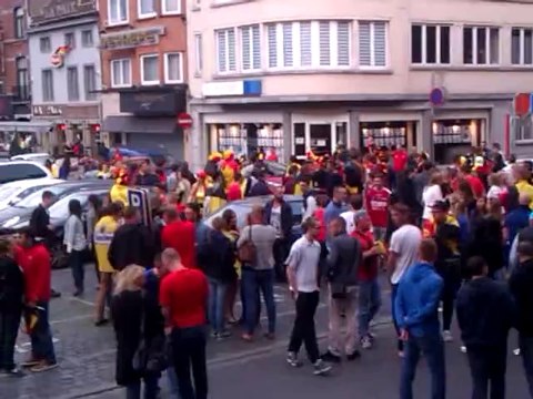 Mouscron: ambiance dans le centre-ville après la victoire de la Belgique contre l'Algérie (4)