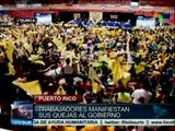 Sindicatos puertorriqueños convocan a huelga general indefinida