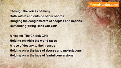 David Oladipupo Olorunshola - A KISS FOR THE CHIBOK GIRLS