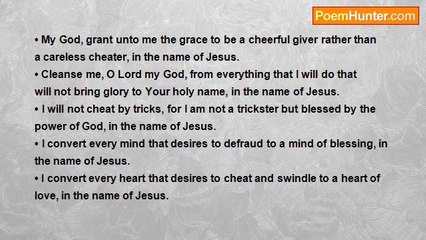 Enoch O. Akanji - Prayer Against the Spirit of Cheating