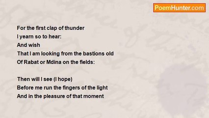 Emmanuel George Cefai - I yearn, I yearn to see