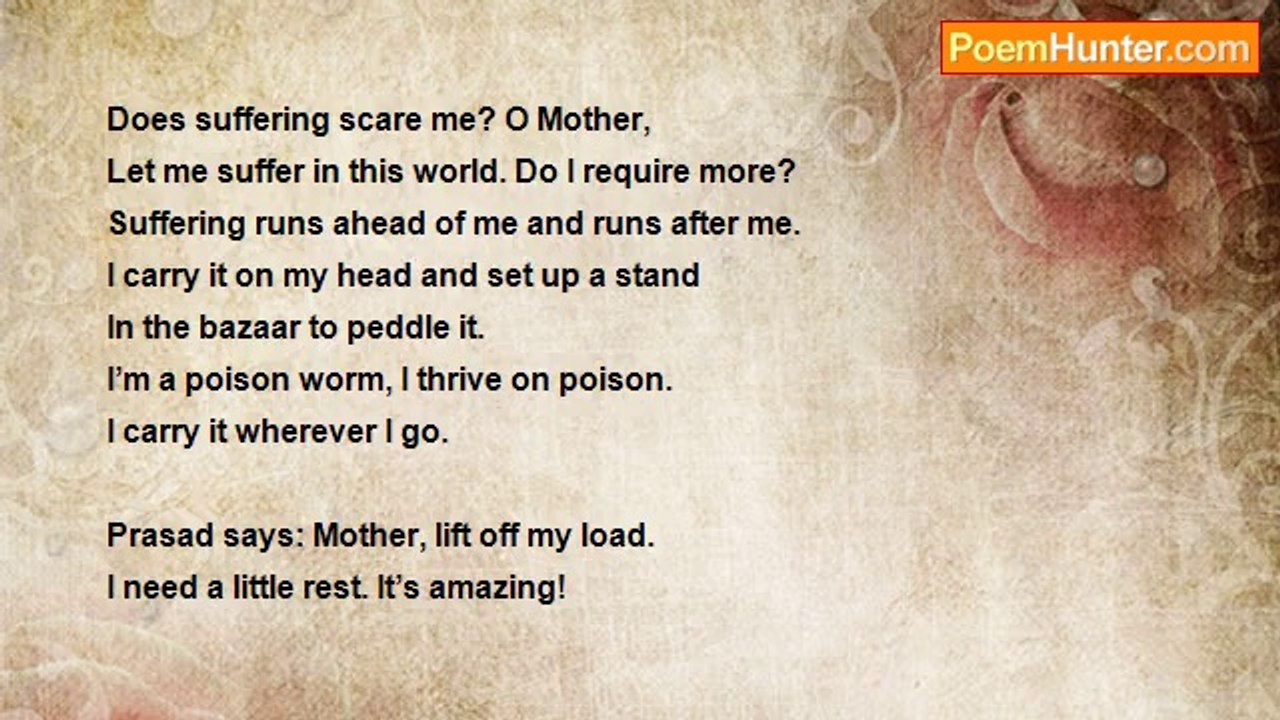 Ramprasad Sen - Does Suffering Scare Me?
