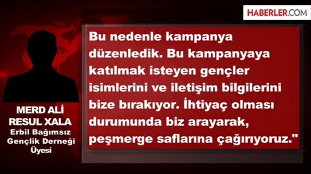 IŞİD'e Karşı Peşmerge'ye Katılım Kampanyası Başladı