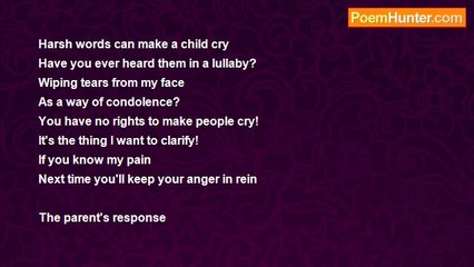 Cathy Shao - A child's response to a mother's scolding