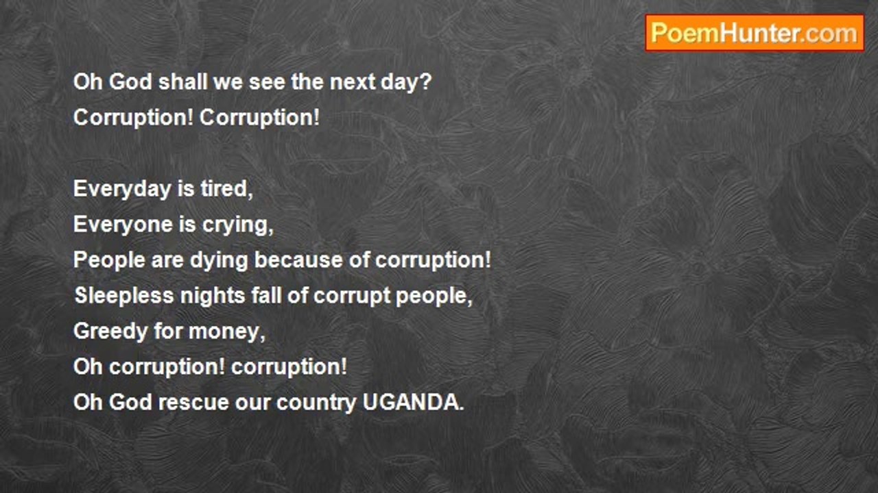Bwambale Muhidin - Corruption! Corruption!