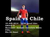 Watch Chile VS Spain FIFA Worldcup 18 June 2014 Match FULL HD