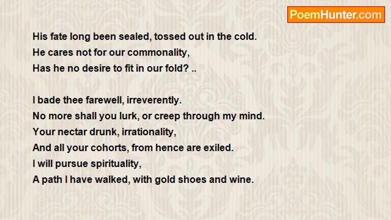 Anthony Joseph Erangey - Farewell