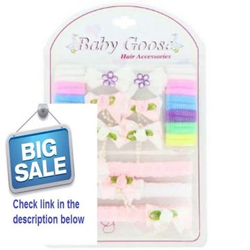 Cheap Deals Baby Goose Hair Accessories, Pink/White/Multi Review
