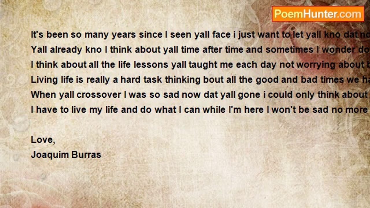 Joaquim Burras - Dear Grandma & Grandpa