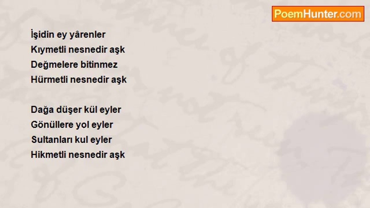 Yunus Emre - Aşk