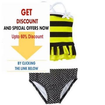 Cheap Deals Love U Lots Baby-Girls Infant 2 Piece Bee Ruffle Tankini Stripe Review