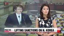 S. Korean unification minister sanctions on N. Korea may be lifted